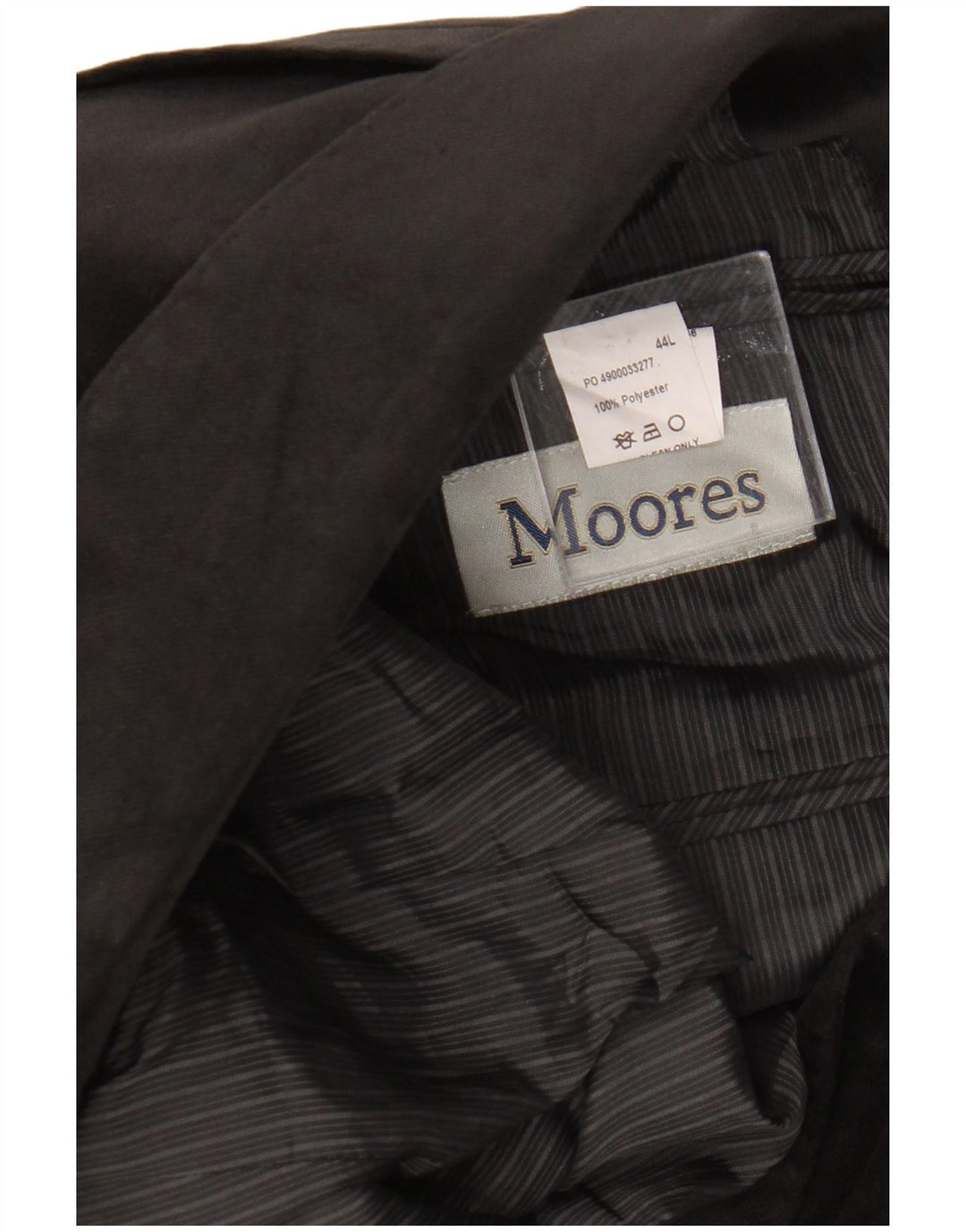 Vintage Mens Long 2 Button Blazer Jacket UK 44 2XL Black Polyester