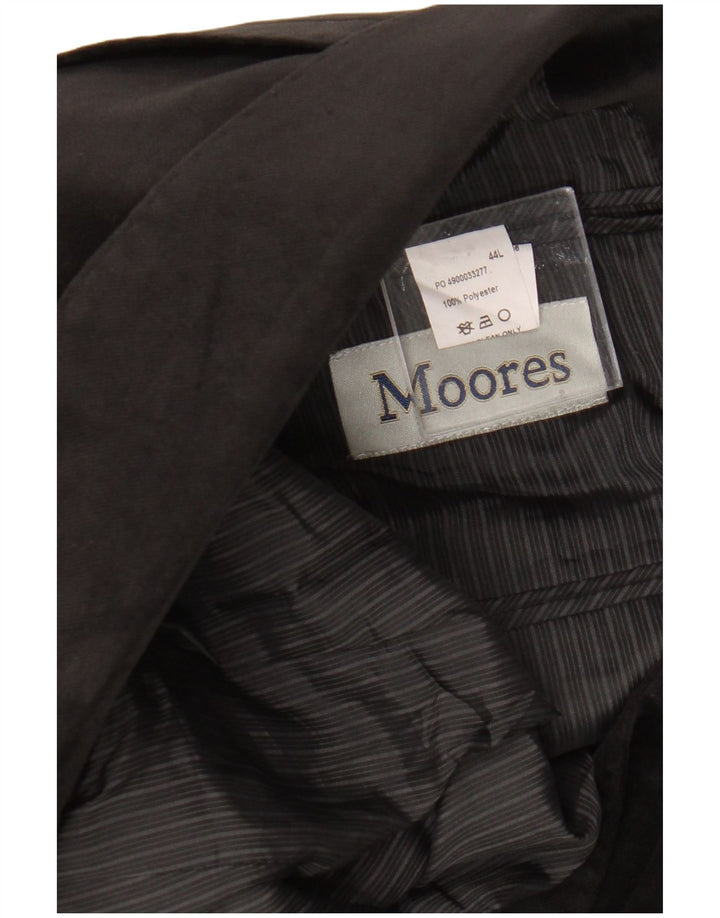 Vintage Mens Long 2 Button Blazer Jacket UK 44 2XL Black Polyester