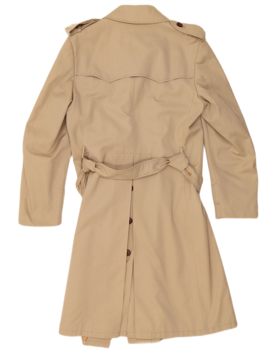 Vintage Womens Trench Coat UK 12 Medium Beige