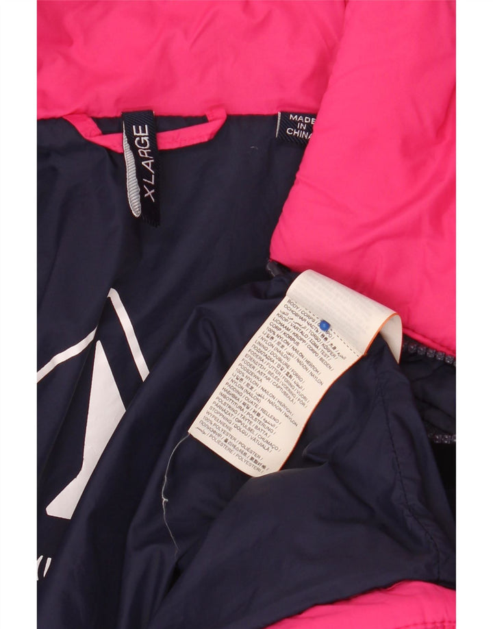 SUPERDRY Womens Padded Jacket UK 18 XL Pink Nylon