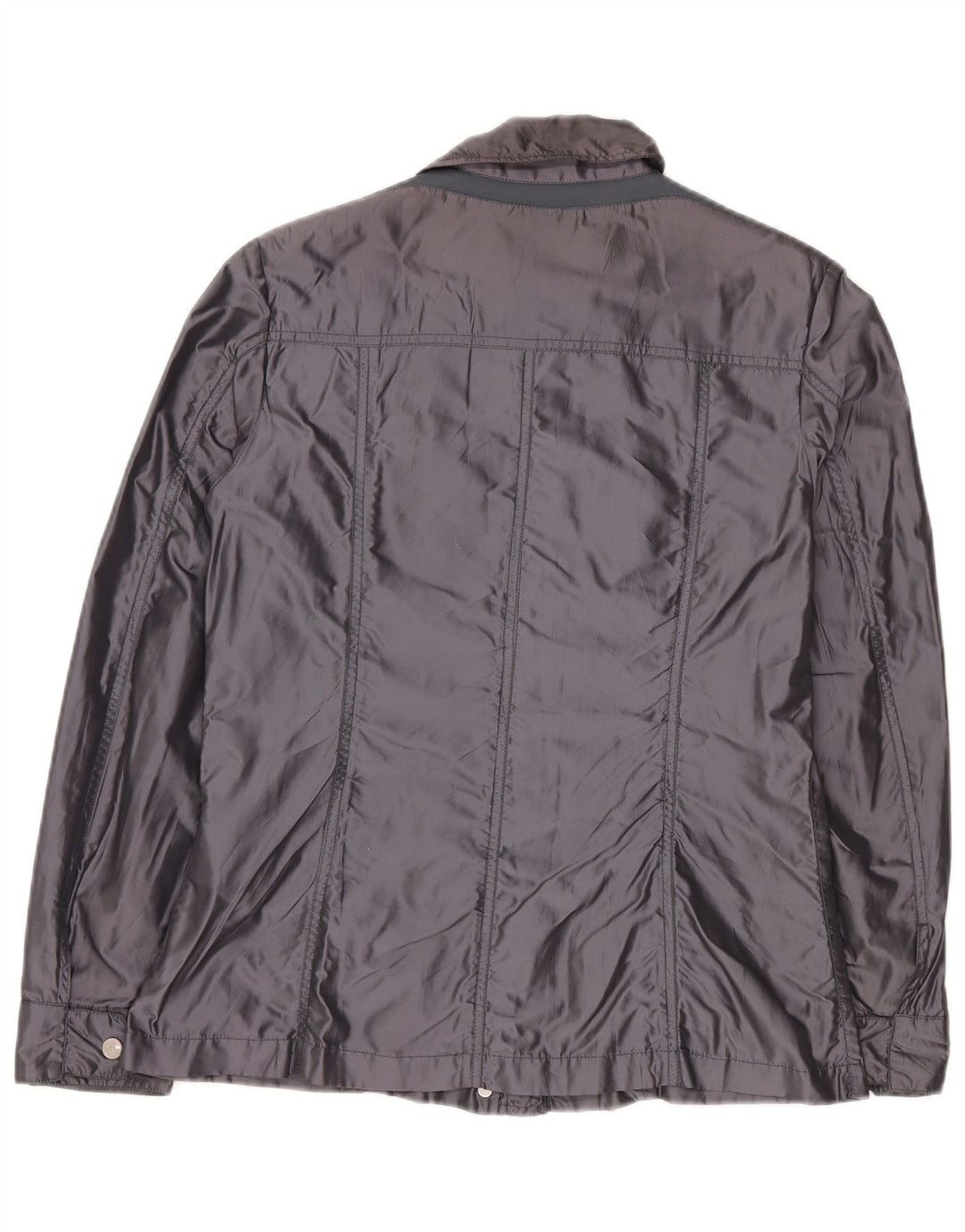 Geox Womens Oversized Utility Jacket UK 10 Small Navy Blue Polyamide