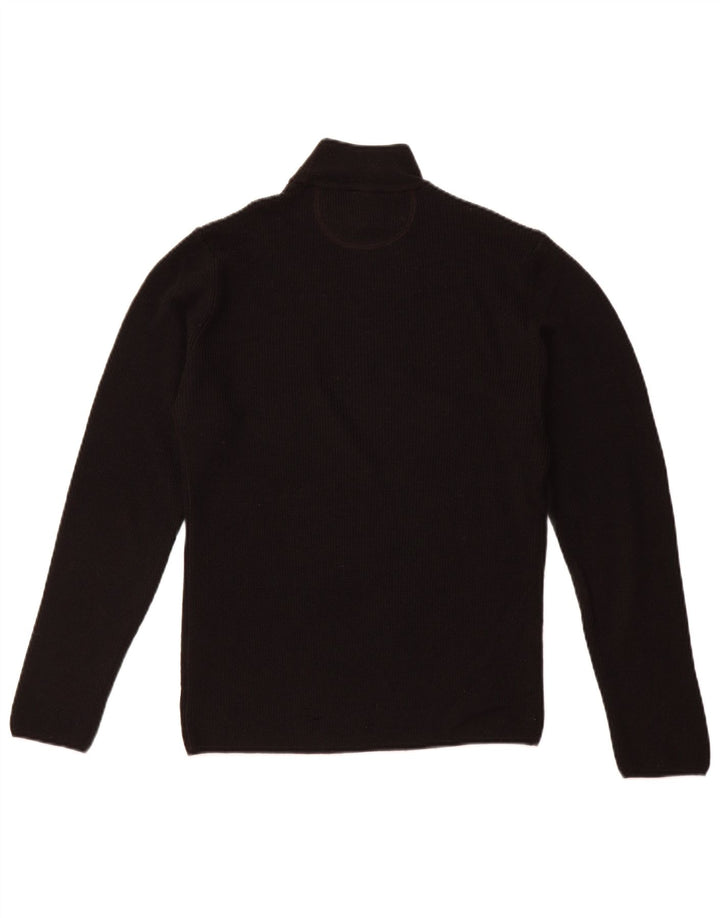 ARMANI JEANS Mens Turtle Neck Jumper Sweater Medium Black Wool