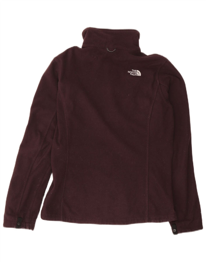 THE NORTH FACE Womens Liner Fleece Jacket UK 10 Small Burgundy Polyester