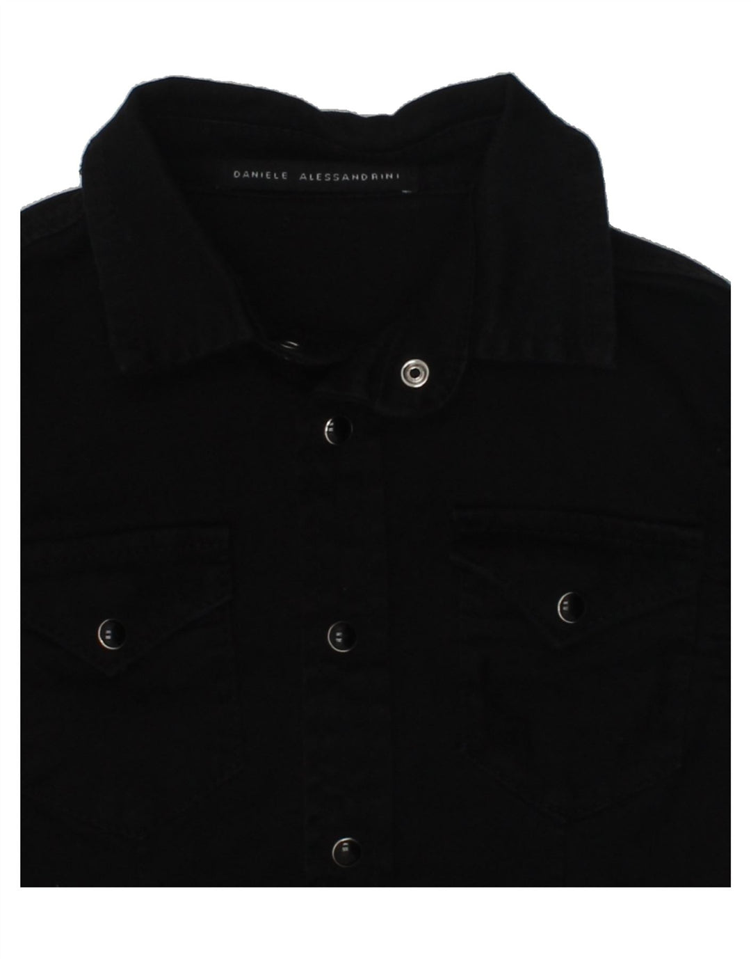 DANIELE ALESSANDRINI Boys Shirt 3-4 Years Black Cotton | Vintage Daniele Alessandrini | Thrift | Second-Hand Daniele Alessandrini | Used Clothing | Messina Hembry 