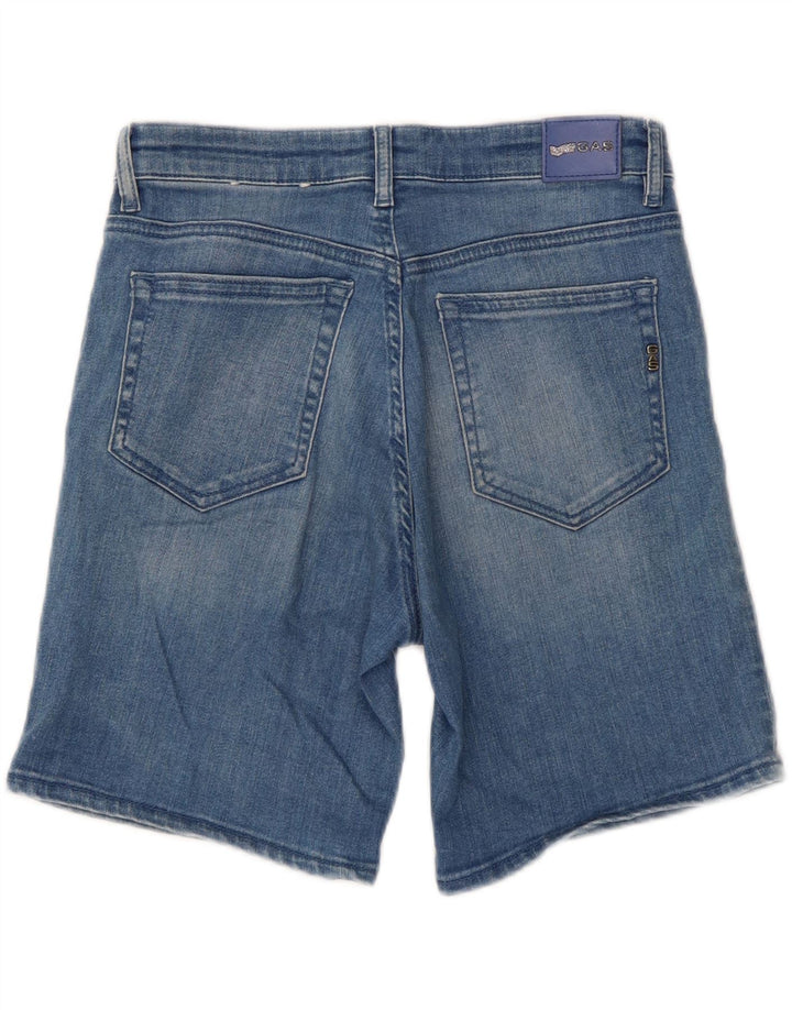 Gas Womens Regular Fit Denim Shorts W26 Small Blue Cotton