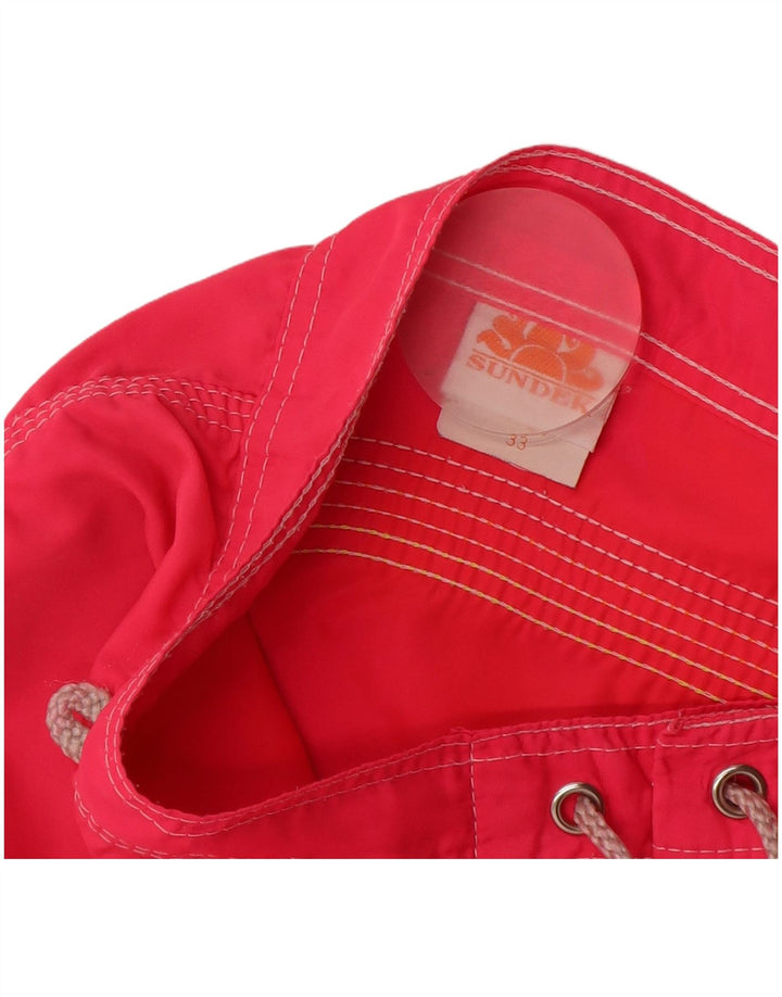 Sundek Mens Swimming Shorts Medium Pink Nylon