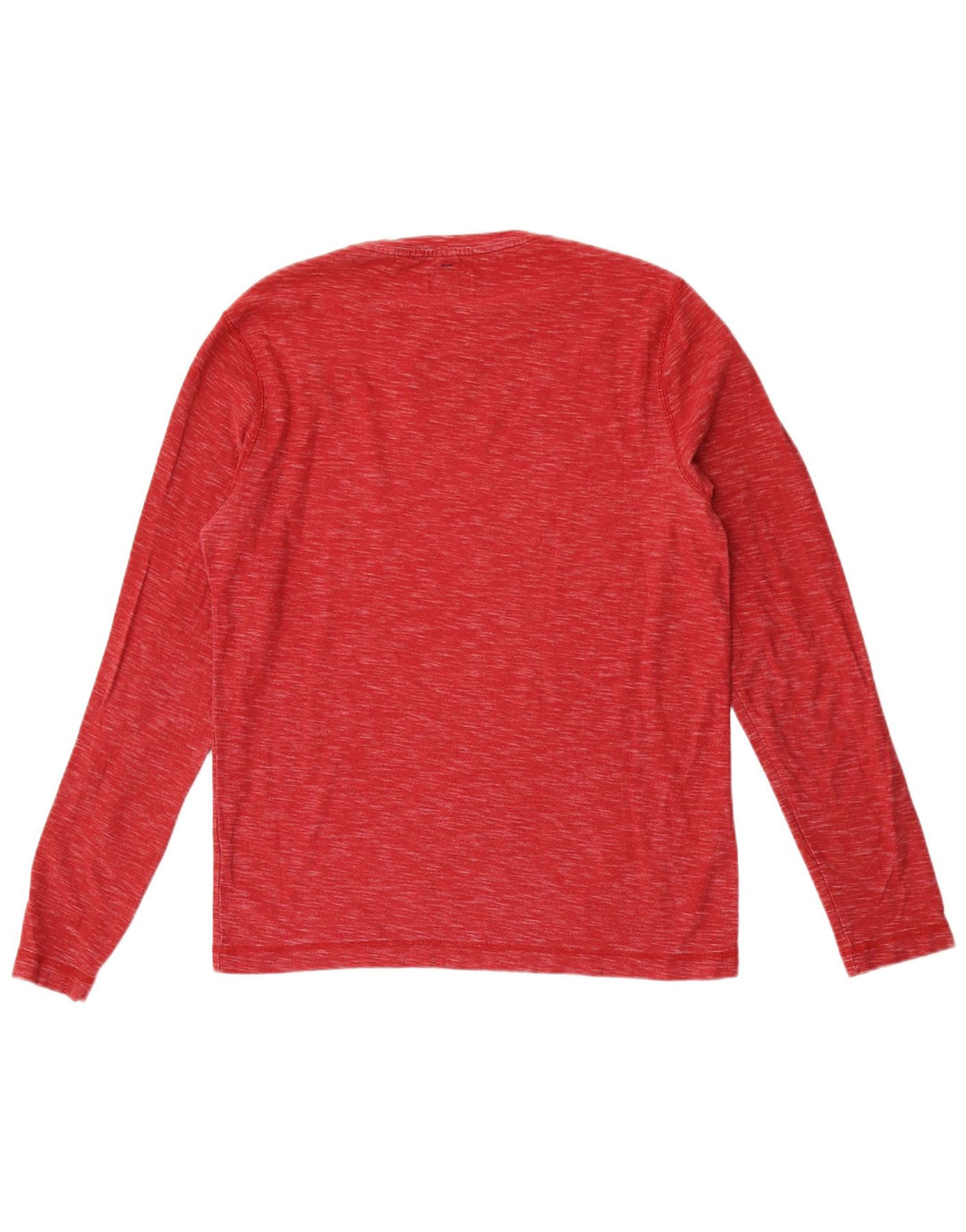 Jack Wills Mens Top Long Sleeve Small Red Flecked Cotton