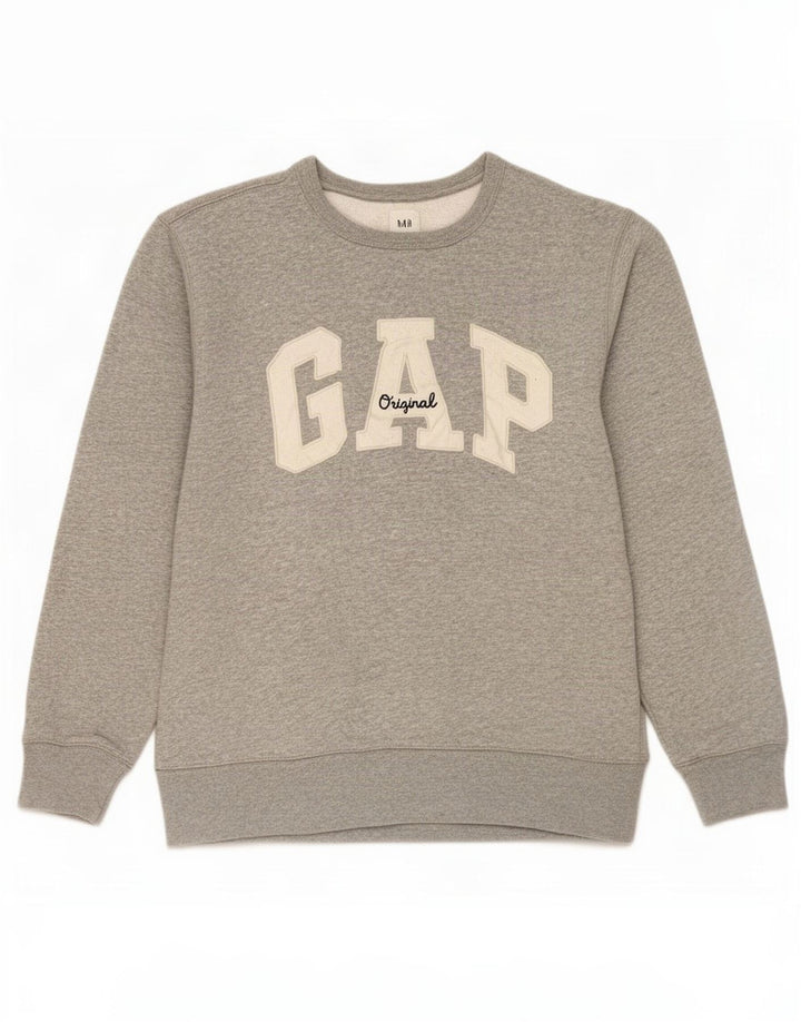 Gap Womens Graphic Sweatshirt Jumper UK 14 Medium Grey