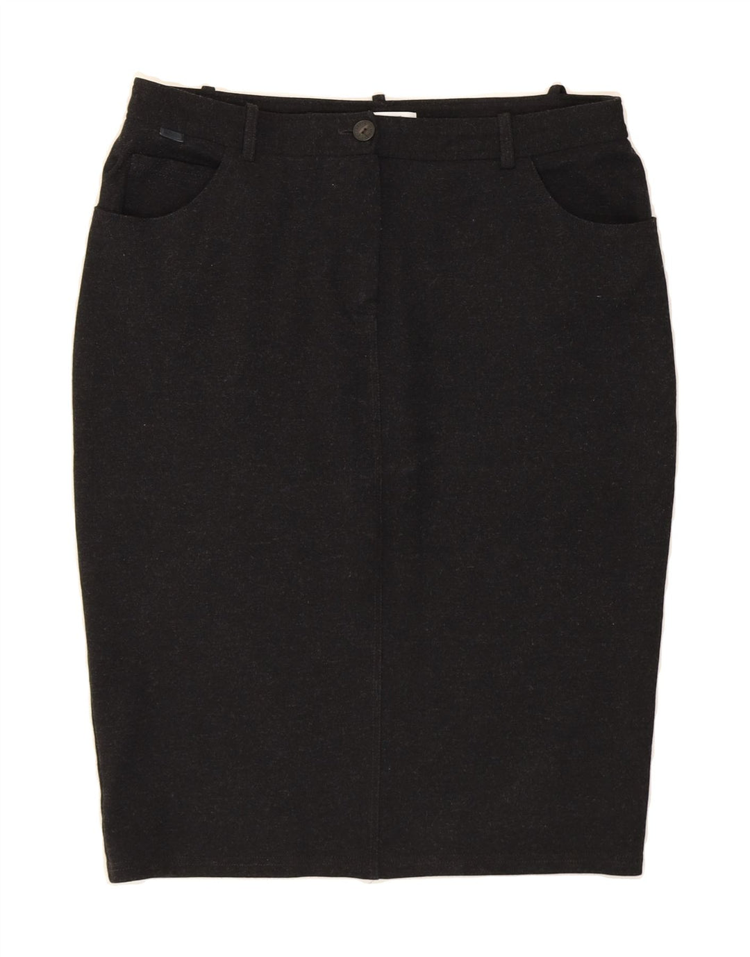 LACOSTE Womens Pencil Skirt Size 40 Medium W30 Black Viscose Vintage Lacoste and Second-Hand Lacoste from Messina Hembry 