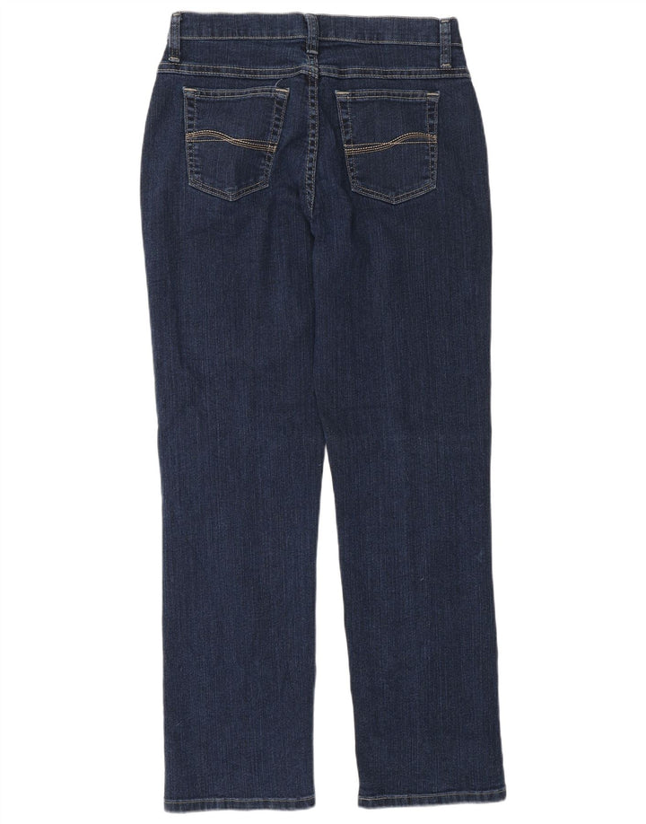 Lee Womens Straight Jeans US 8 Medium W28 L30 Navy Blue Cotton