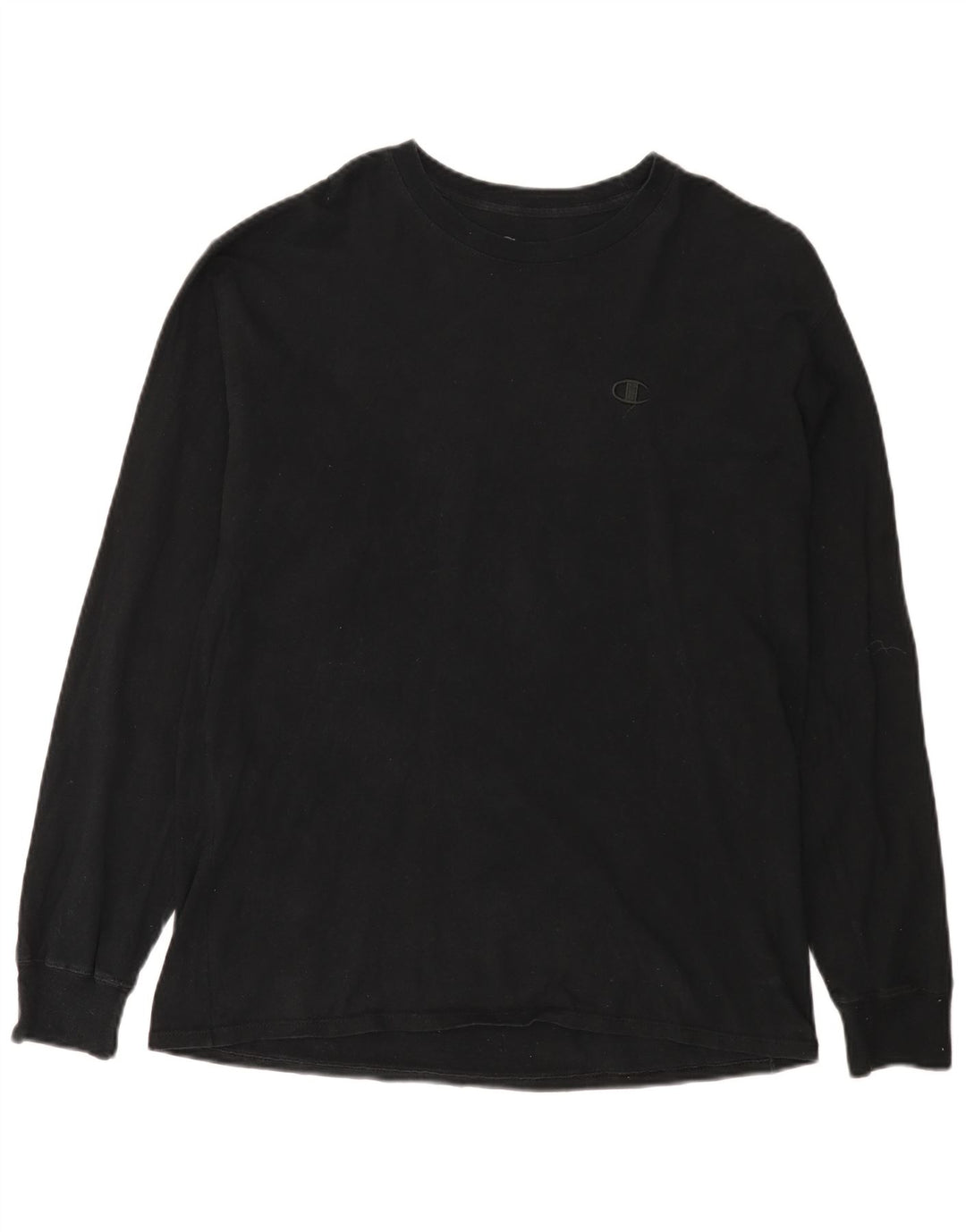 Champion Mens Top Long Sleeve Large Black