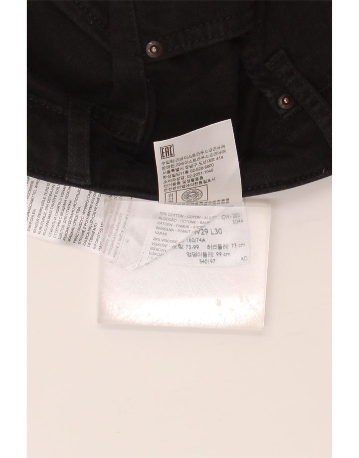 LEVI'S Womens High Rise Bootcut Jeans W29 L30 Black Cotton