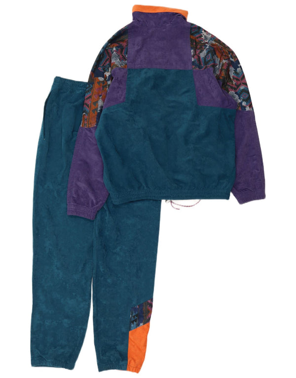 Great Escapes Mens Loose Fit Full Tracksuit IT 44 XS Blue Colourblock