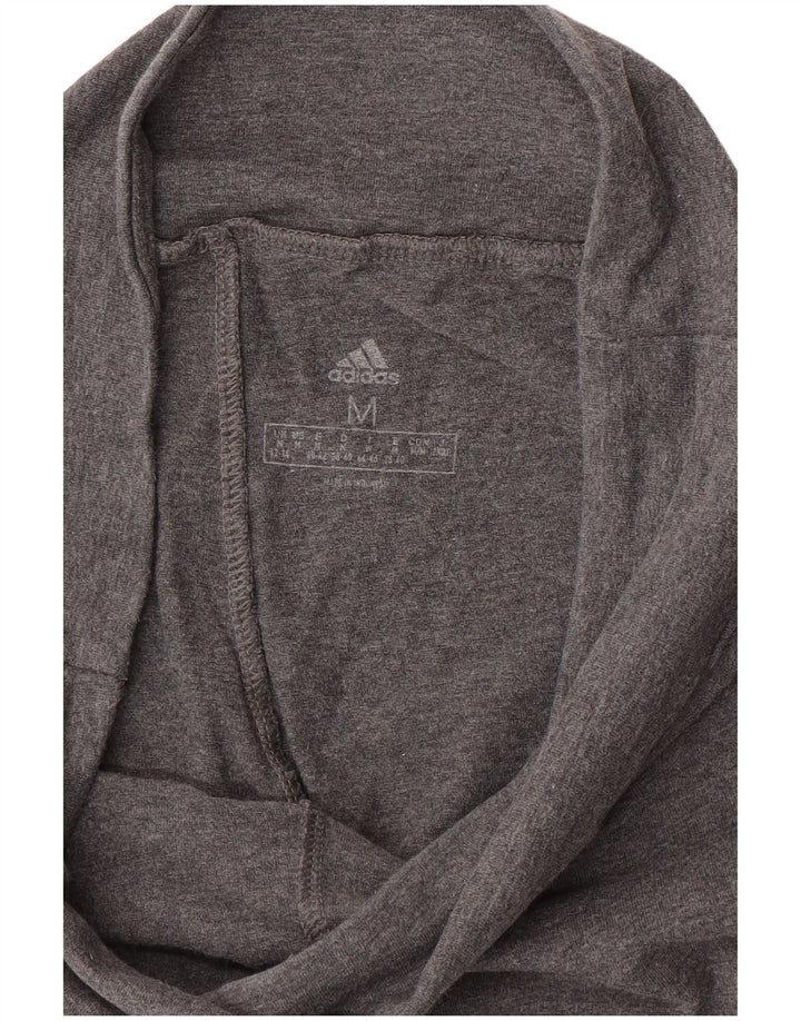 ADIDAS Womens Graphic Leggings UK 12/14 Medium  Grey