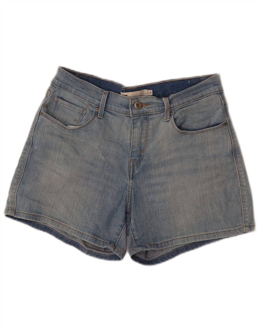 Levi's Womens Denim Shorts US 6 Medium W28 Blue Cotton