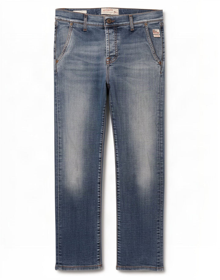 Roy Rogers Womens Slim Jeans W31 L26 Blue Cotton