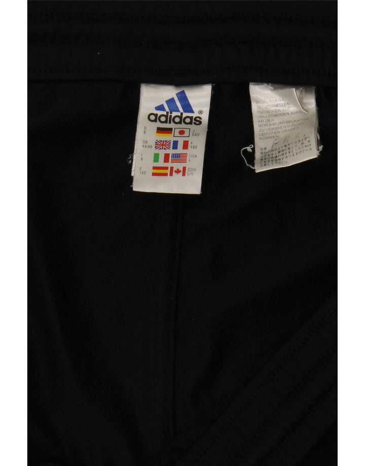 Adidas Mens Tracksuit Trousers Joggers UK 44/46 Large  Black Polyester