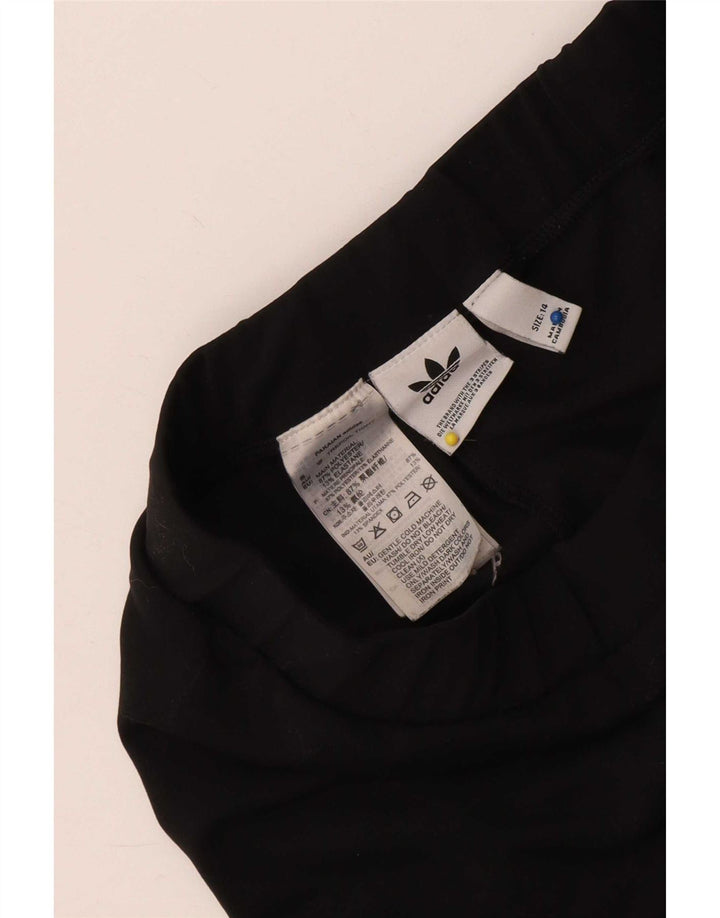 Adidas Girls Leggings 13-14 Years Black Polyester