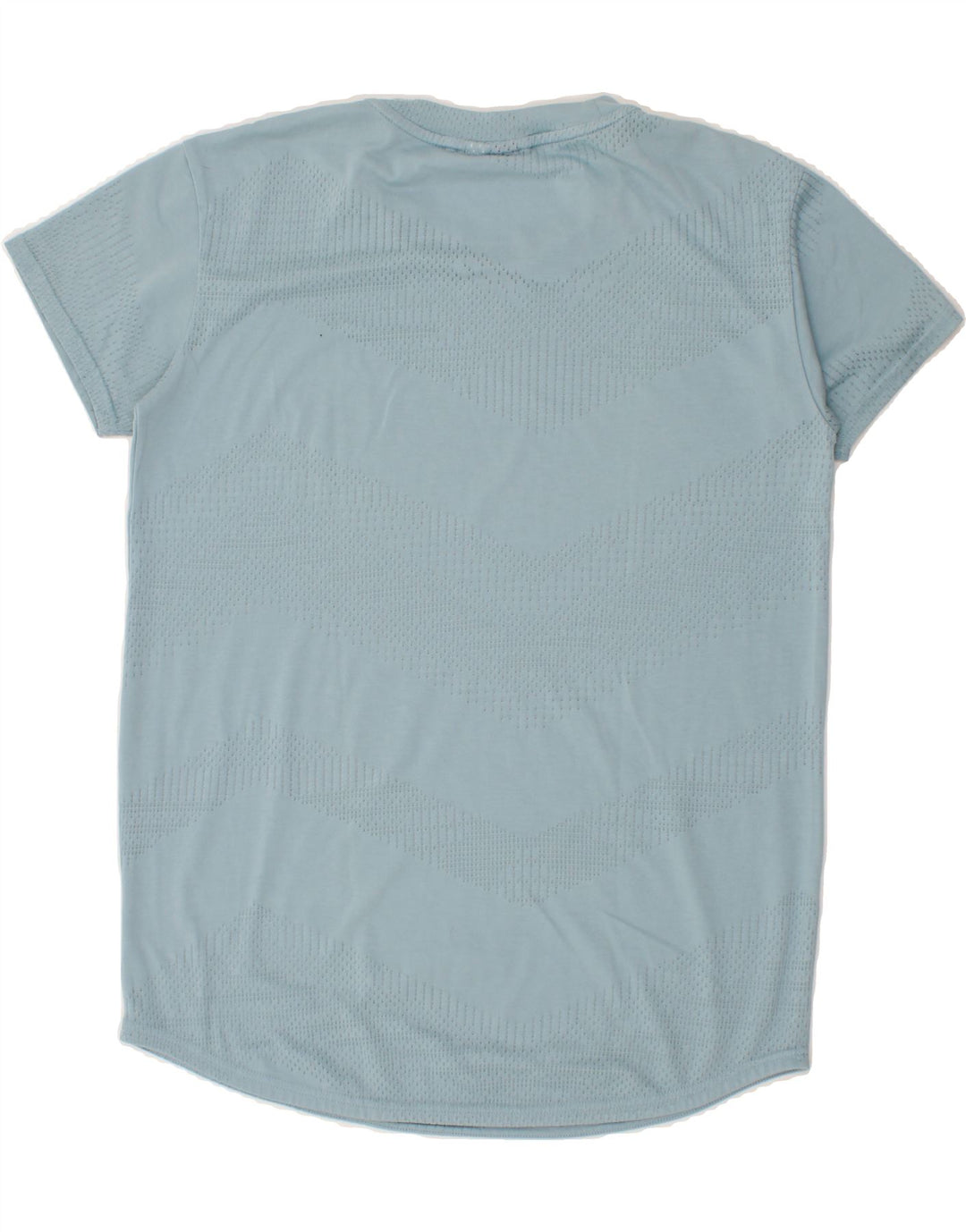 ADIDAS Mens T-Shirt Top Medium Blue Geometric Vintage Adidas and Second-Hand Adidas from Messina Hembry 