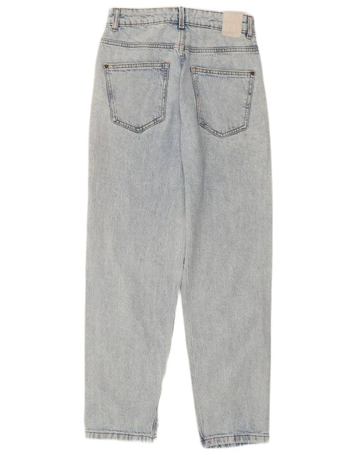 Zara Womens Distressed High Waist Jeans EU 36 XS W26 L27 Blue Cotton