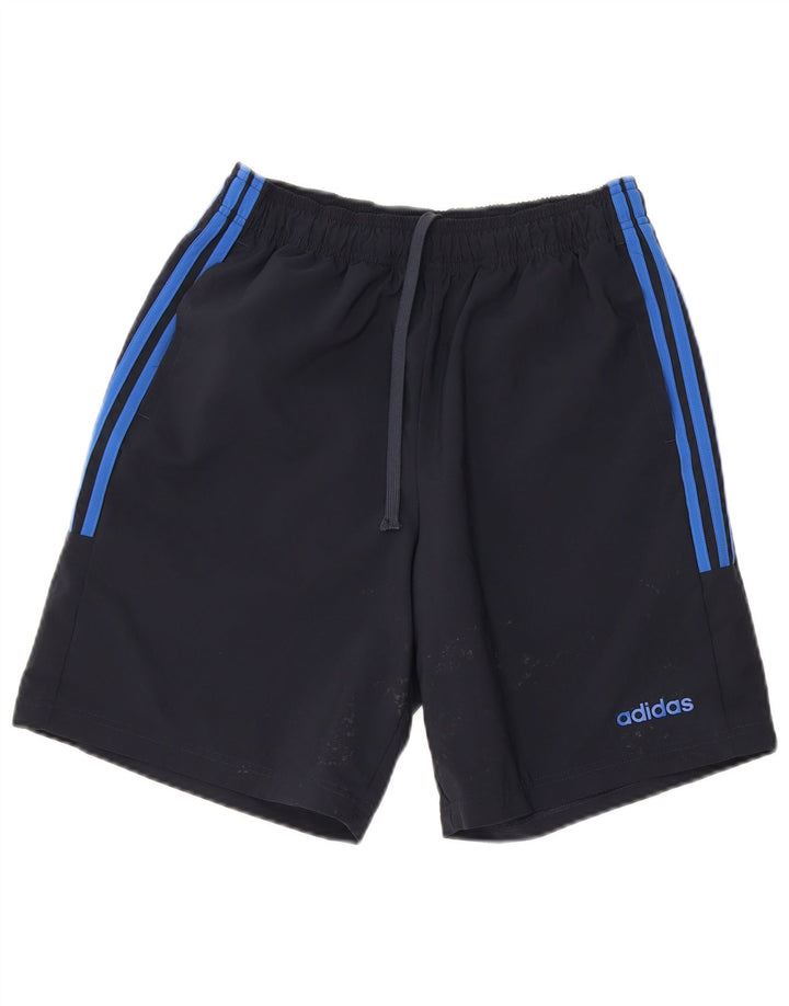 Adidas Mens Sport Shorts Medium Navy Blue Polyester