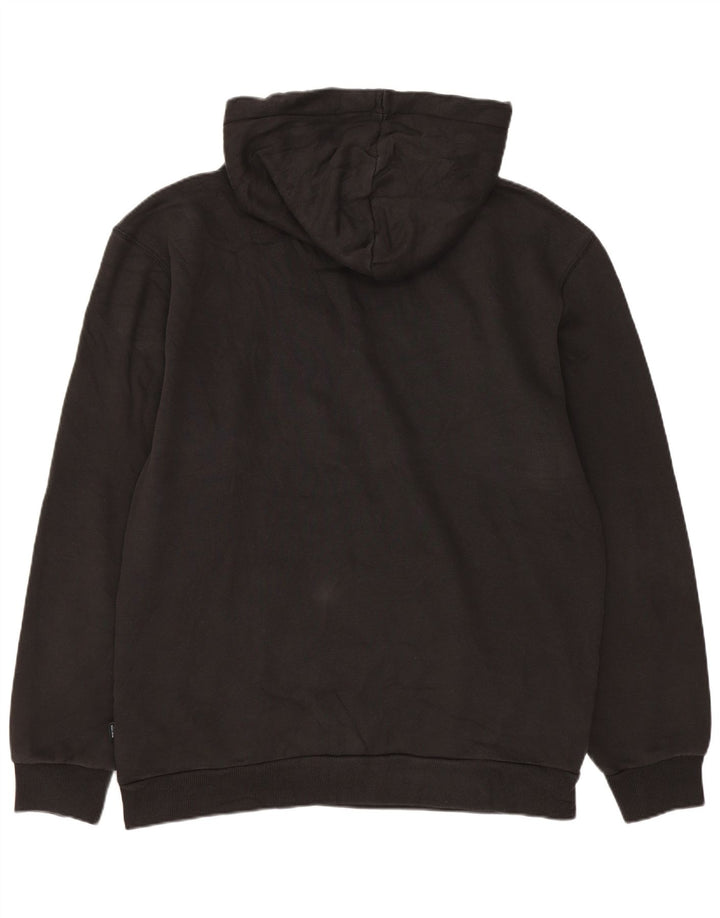Puma Mens Graphic Hoodie Jumper Medium Black Cotton