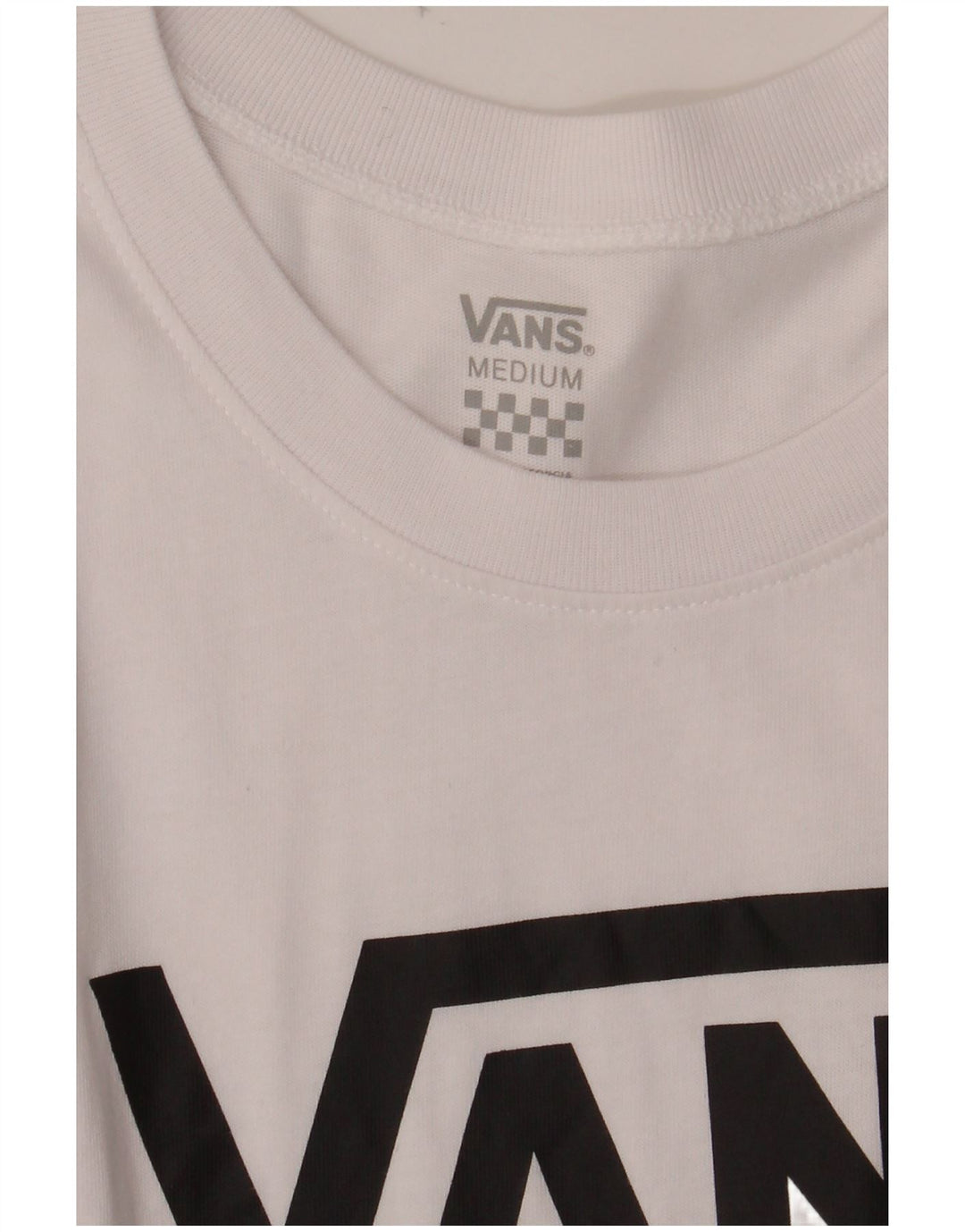 VANS Womens Graphic Vest Top UK 12 Medium White