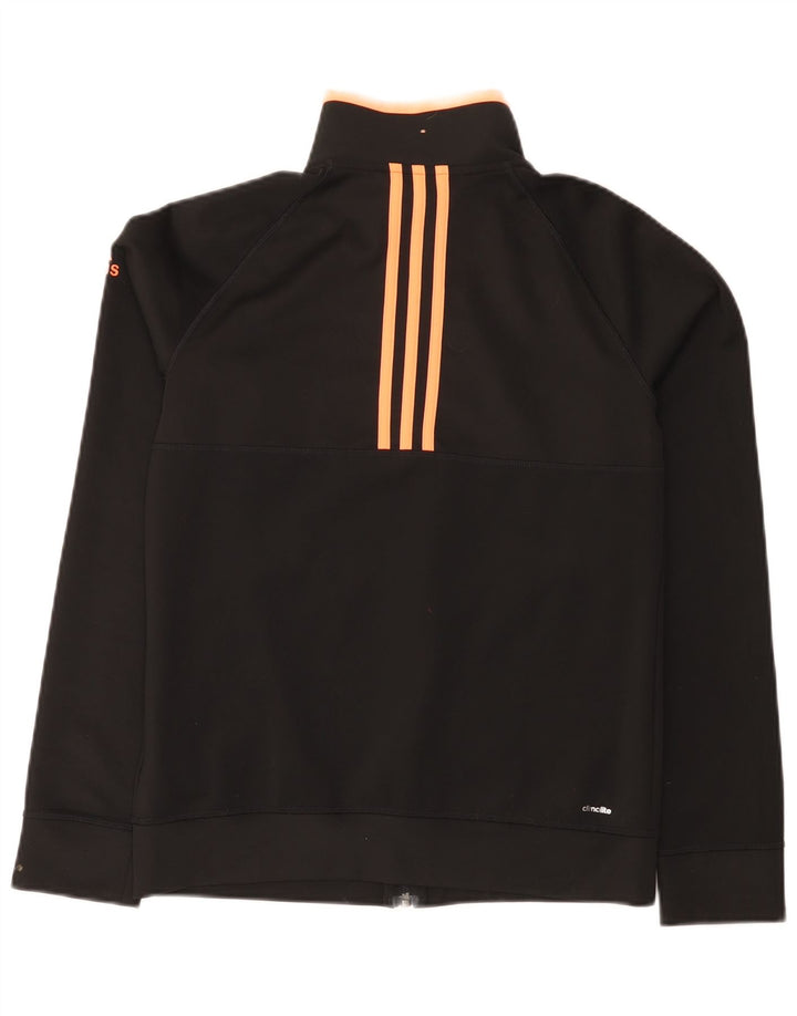 Adidas Womens Climalite Tracksuit Top Jacket UK 12/14 Medium Black