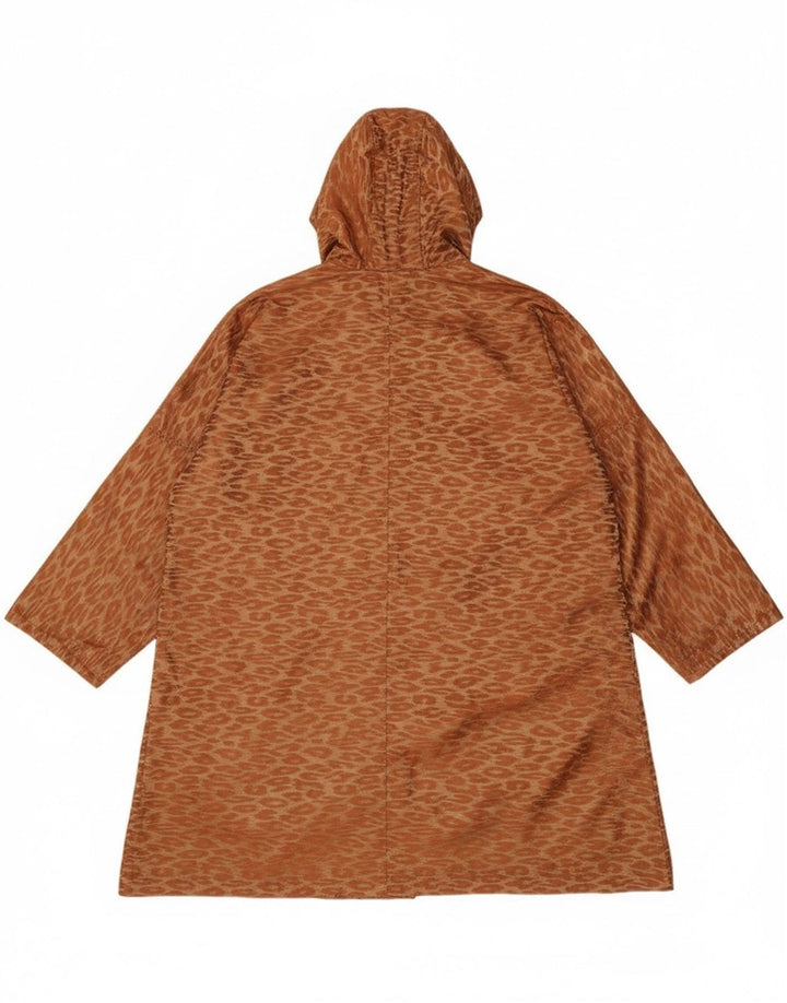 Vintage Womens Oversized Longline Overcoat UK 14 Medium Brown Classic