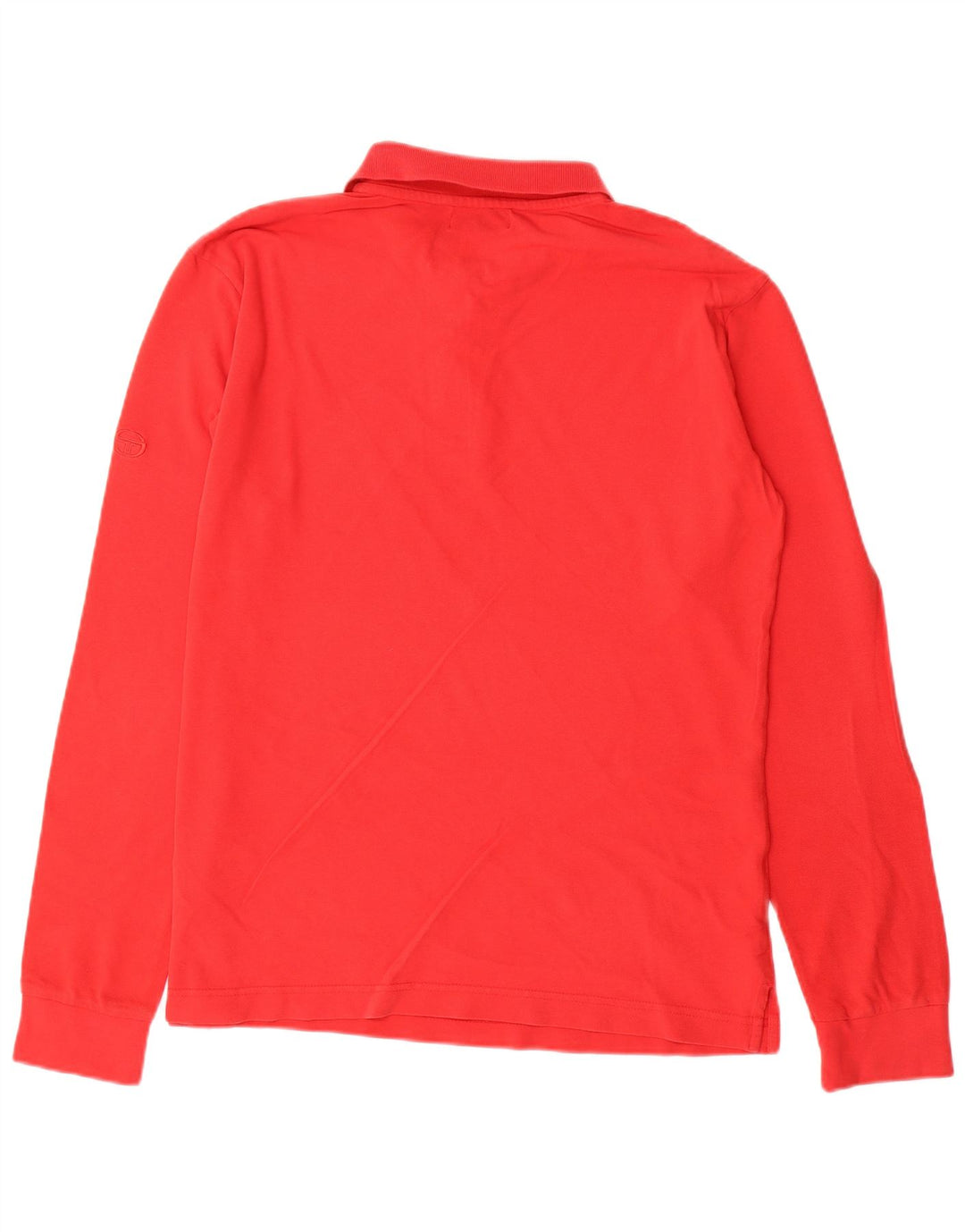 SERGIO TACCHINI Mens Long Sleeve Polo Shirt XL Red Cotton