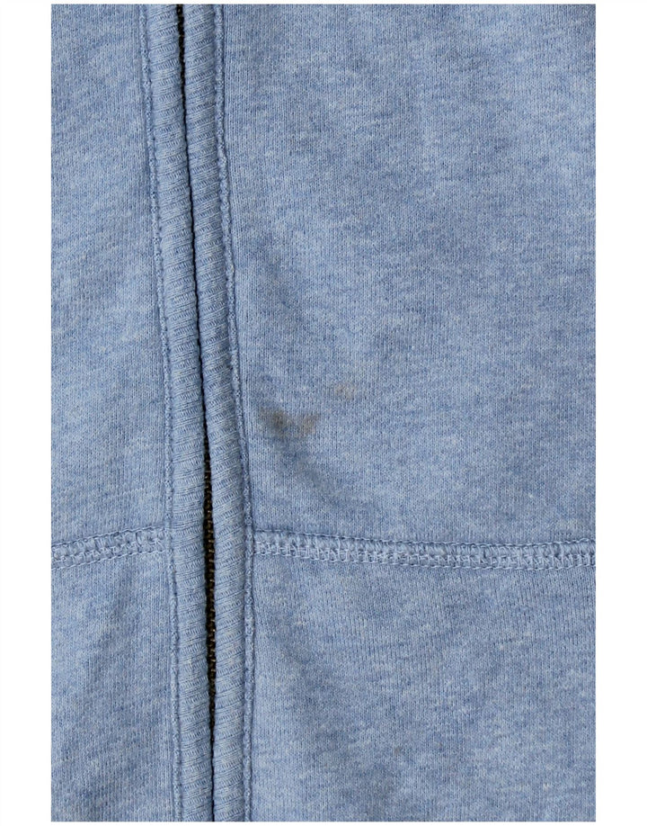 FAT FACE Womens Zip Hoodie Sweater UK 16 Large Blue Cotton