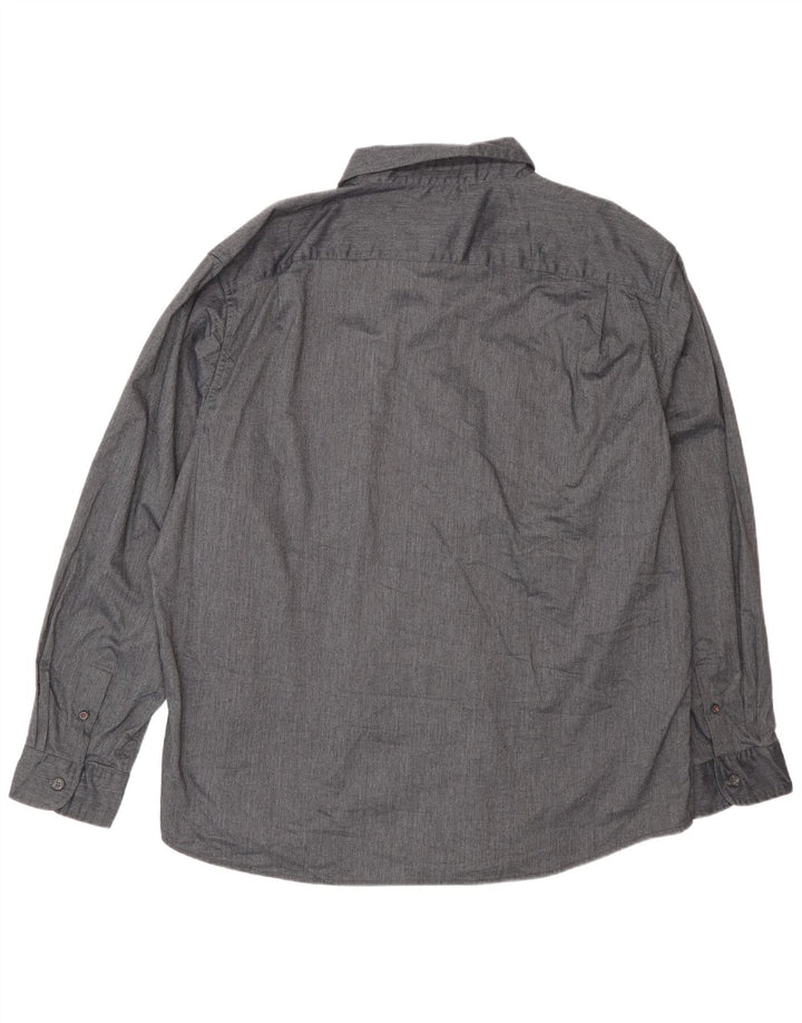 Wrangler Mens Shirt 2XL Grey Cotton