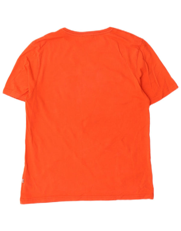 Hugo Boss Boys Regular Fit Graphic T-Shirt Top 13-14 Years Small Orange