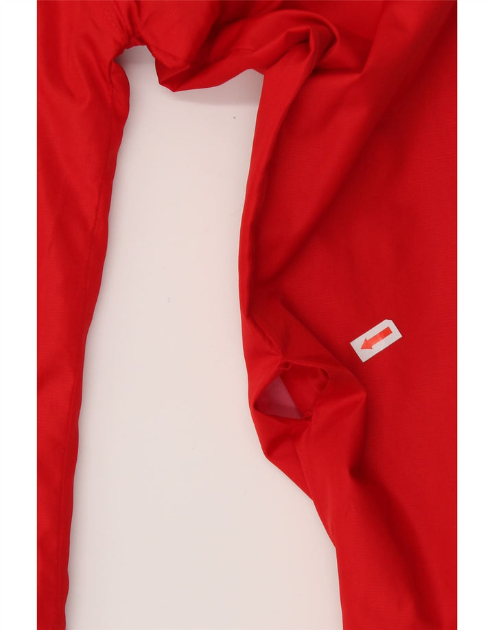 LE COQ SPORTIF Womens Graphic Rain Jacket UK 10 Small  Red Polyester Vintage Le Coq Sportif and Second-Hand Le Coq Sportif from Messina Hembry 