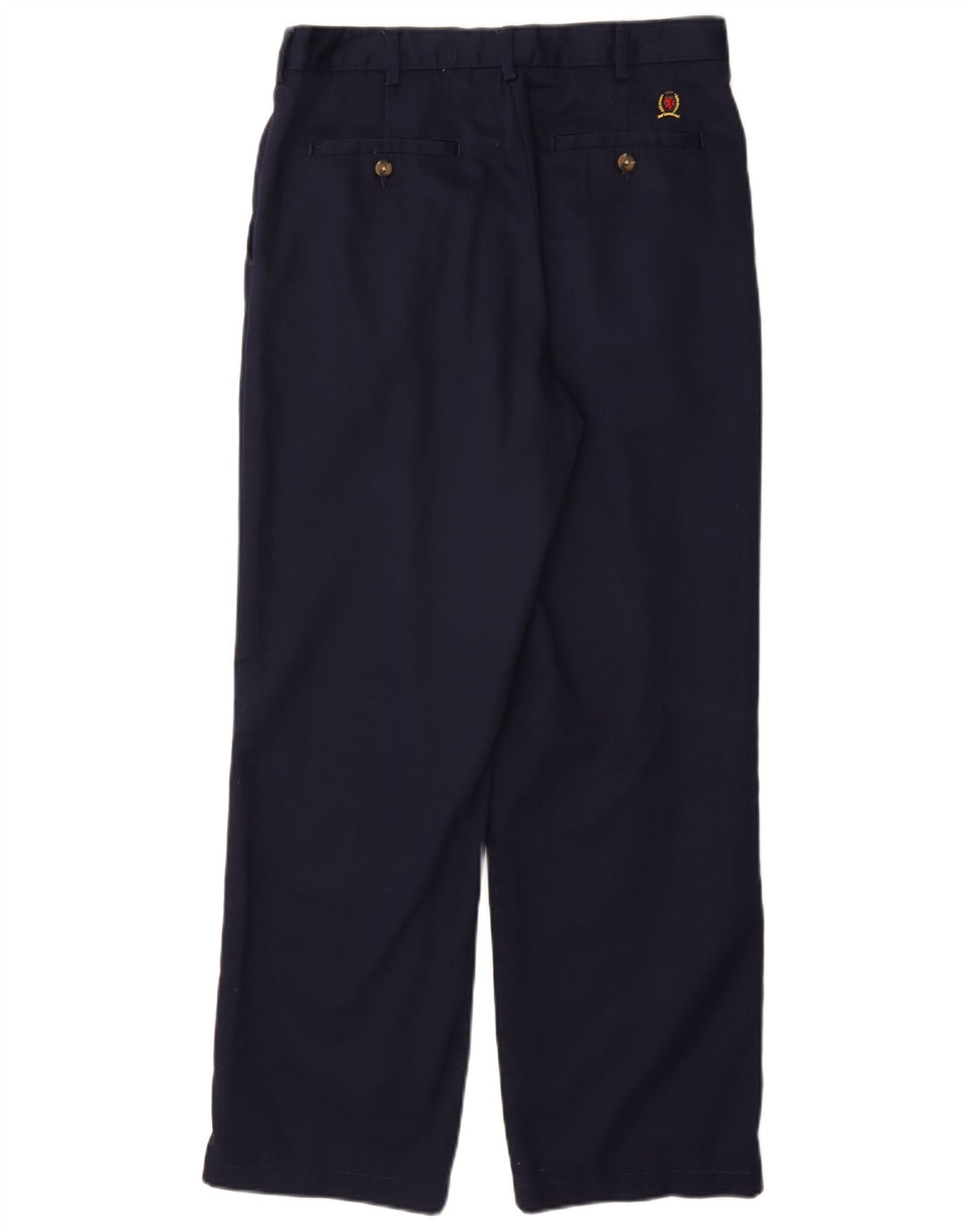 TOMMY HILFIGER Mens Straight Chino Trousers W32 L30 Navy Blue