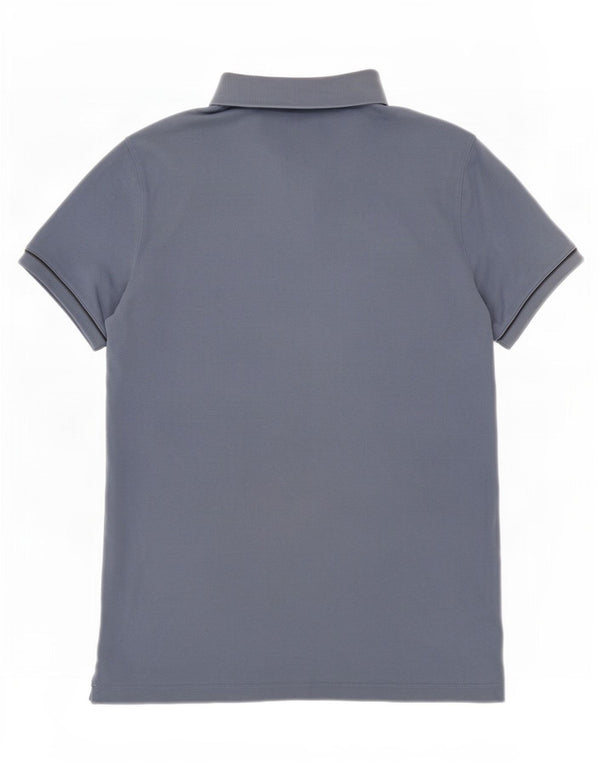 Massimo Dutti Mens Polo Shirt Medium Blue