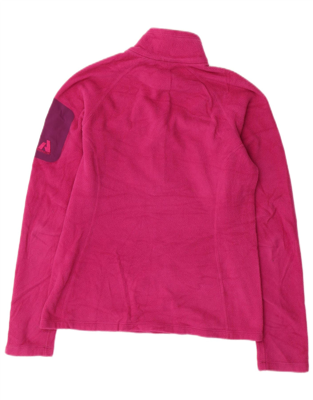 EDDIE BAUER Womens Polartec Zip Neck Fleece Jumper UK 10 Small Pink