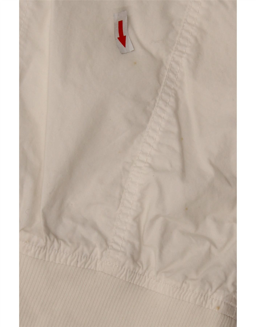 Sergio Tacchini Womens Crop Bomber Jacket UK 10 Small White Polyester