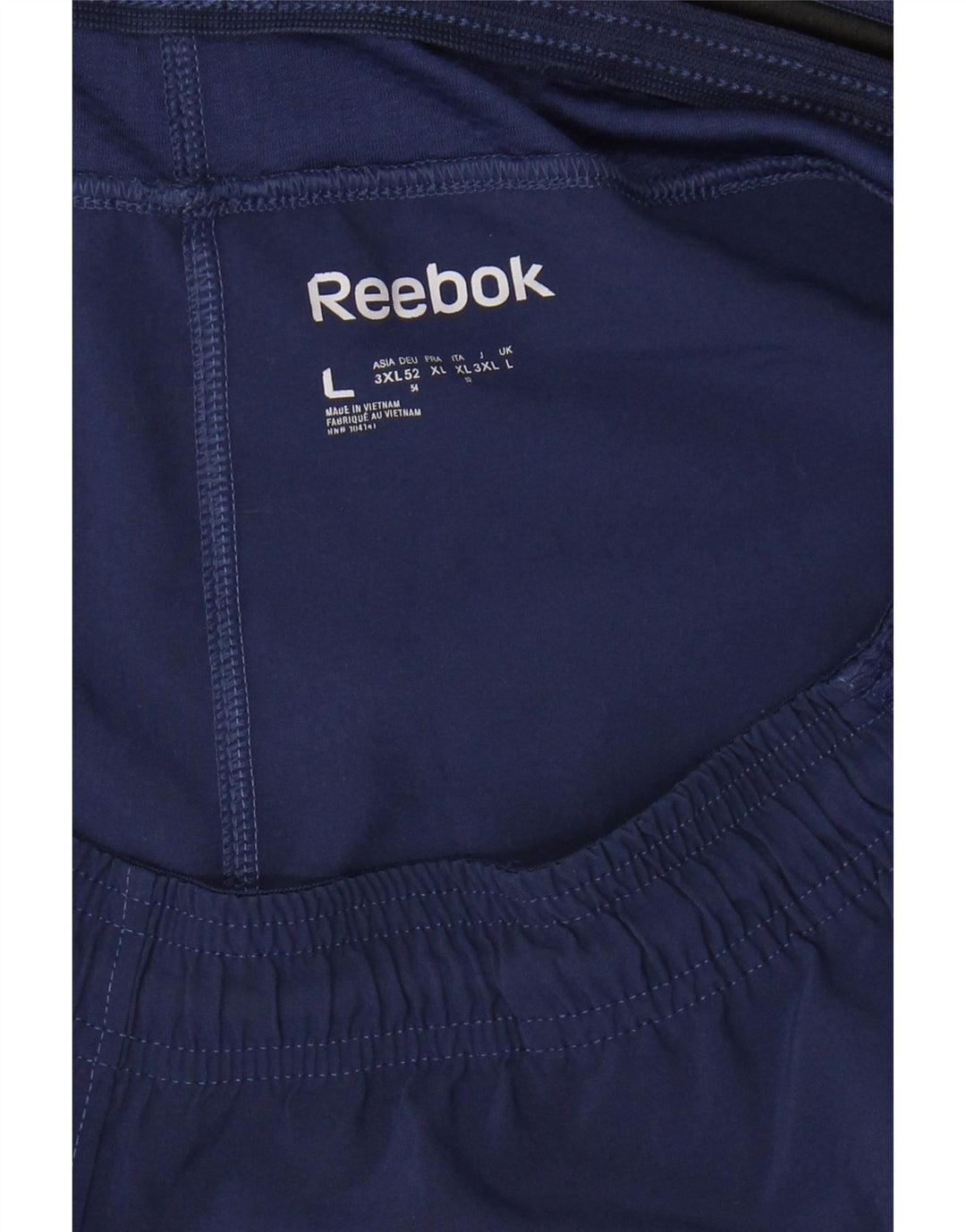 REEBOK Mens Sport Shorts Large  Navy Blue Polyester