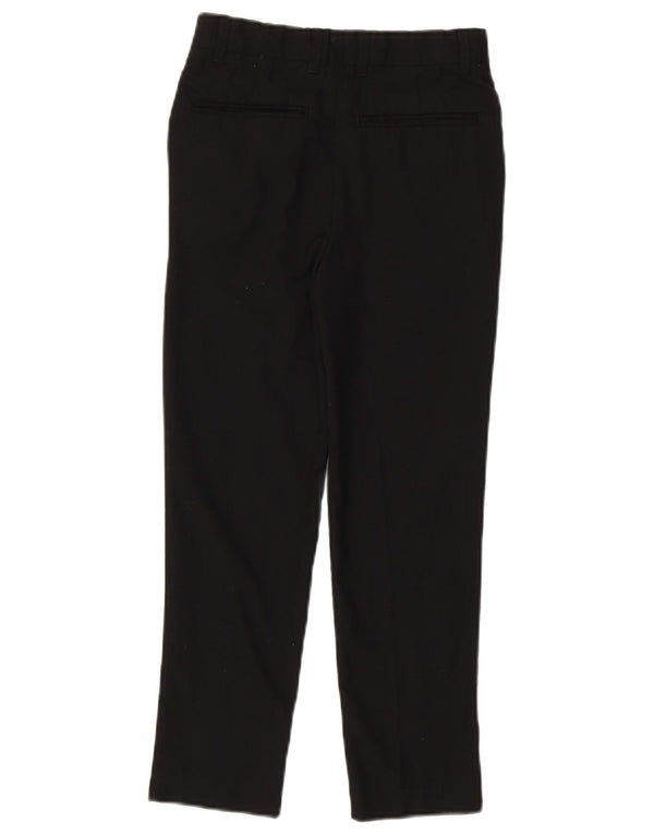 Monsoon Boys Straight Chino Trousers 8-9 Years W23 L22 Black Polyester