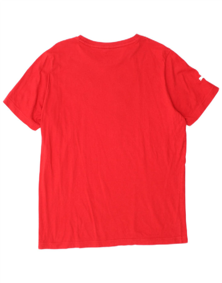 Puma Mens Ferrari Graphic T-Shirt Top Medium Red
