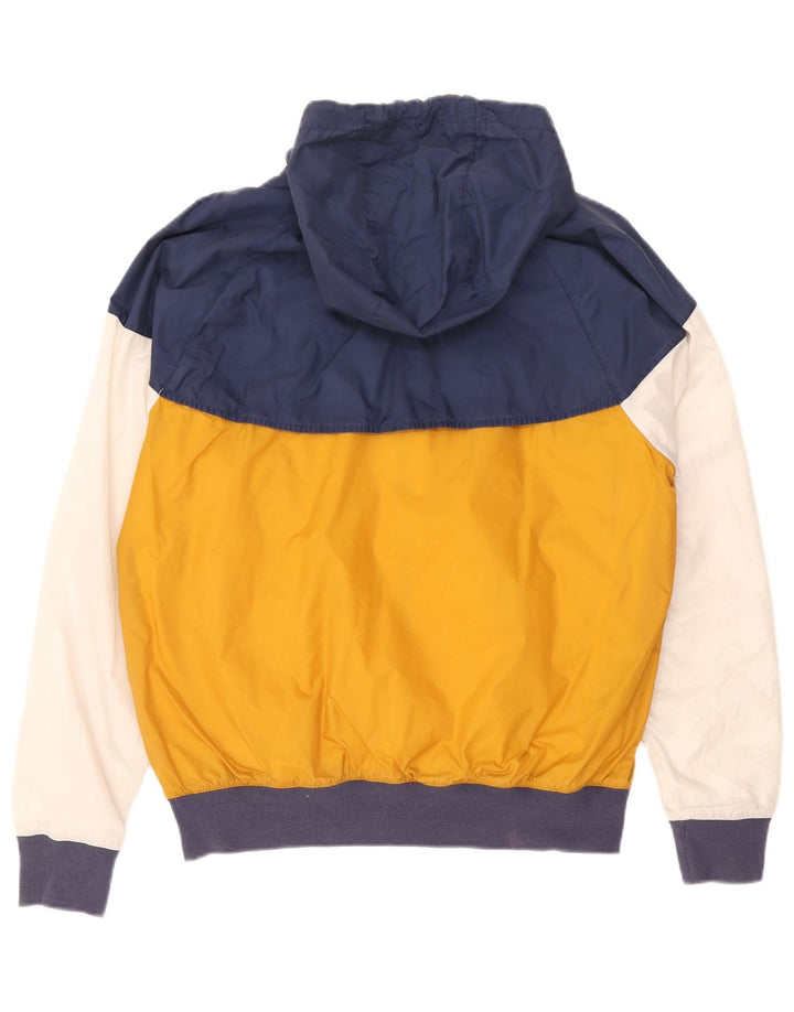 Nike Mens Hooded Rain Jacket UK 36 Small Multicoloured Colourblock Nylon