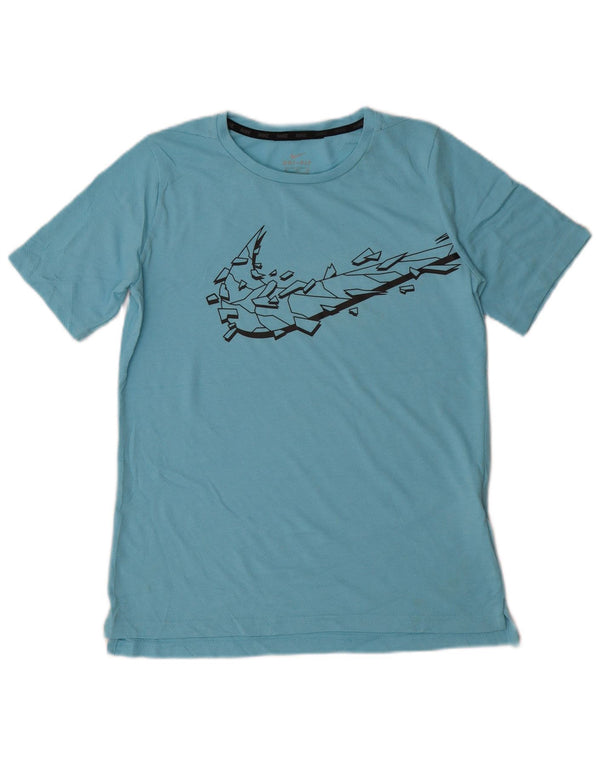 Nike Boys Graphic T-Shirt Top 13-14 Years XL Blue Polyester