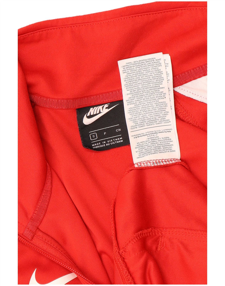 Nike Mens Swoosh Graphic Tracksuit Top Jacket Small Red Colourblock