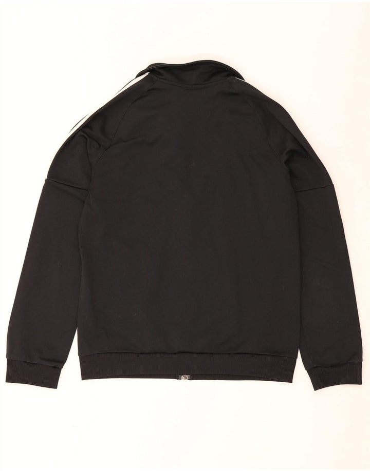 Adidas Womens Tracksuit Top Jacket UK 12/14 Medium Black Polyester