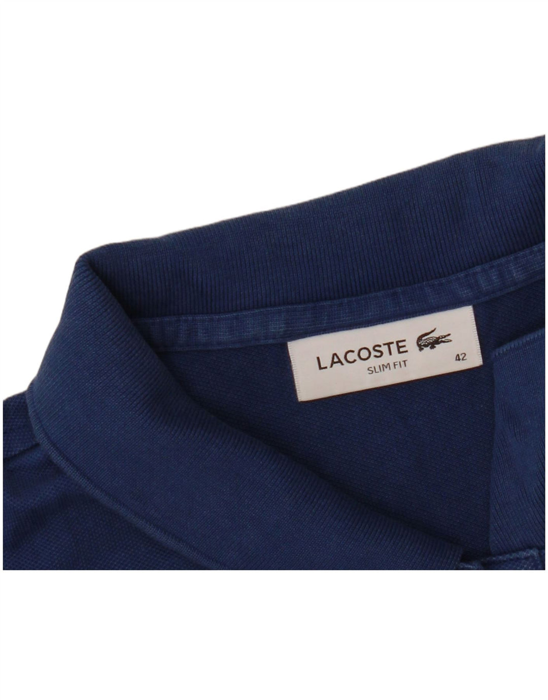 LACOSTE Womens Slim Fit Polo Dress Size 42 Large Navy Blue
