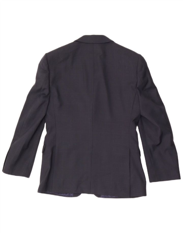 French Connection Mens 2 Button Blazer Jacket UK 36 Small Navy Blue Wool