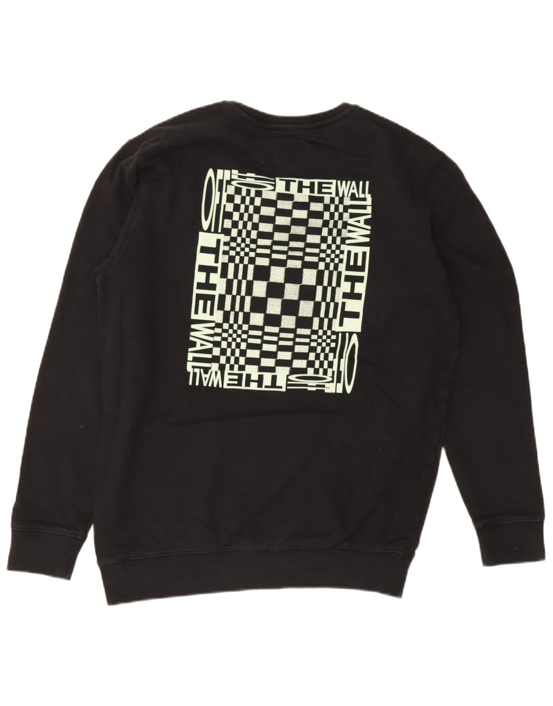 Vans Mens Graphic Sweatshirt Jumper Large Black Cotton