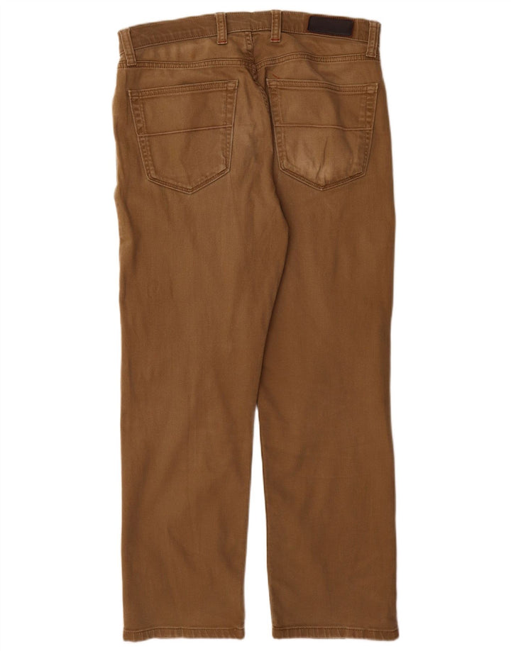 Marks & Spencer Mens Regular Straight Jeans W32 L29 Beige Cotton
