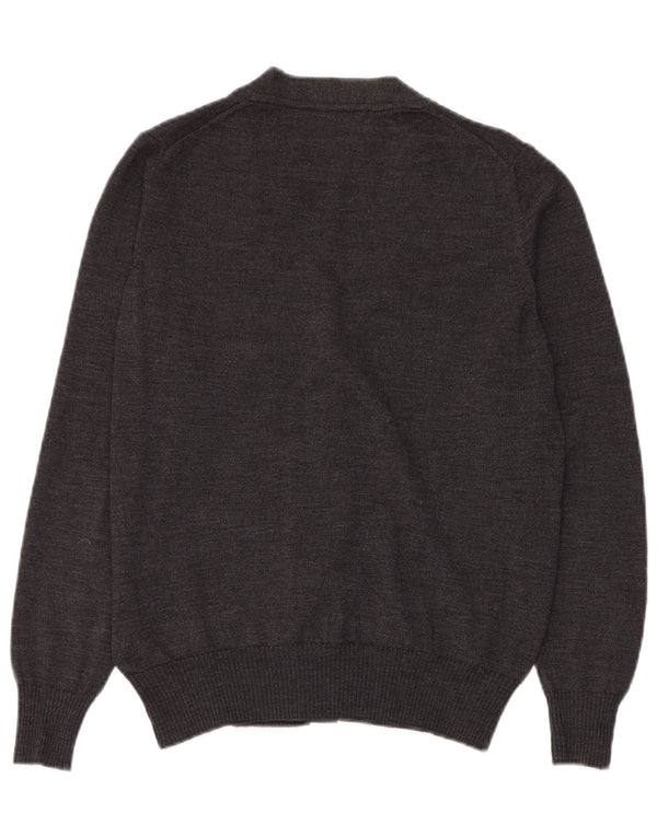 Zara Mens Cardigan Sweater Medium Grey